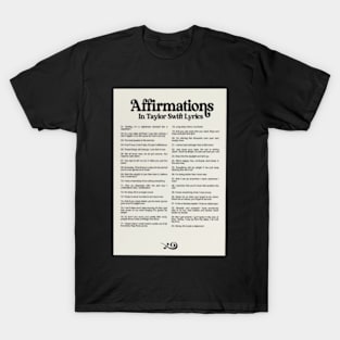 Affirmation lyrics Taylor Swift The Eras Tour Shirt, Swiftie Merch T-Shirt, Back And Front Shirt, Swiftie Eras Tour, Taylor Swift Fan, Vintage Gift, TS Tshirt T-Shirt